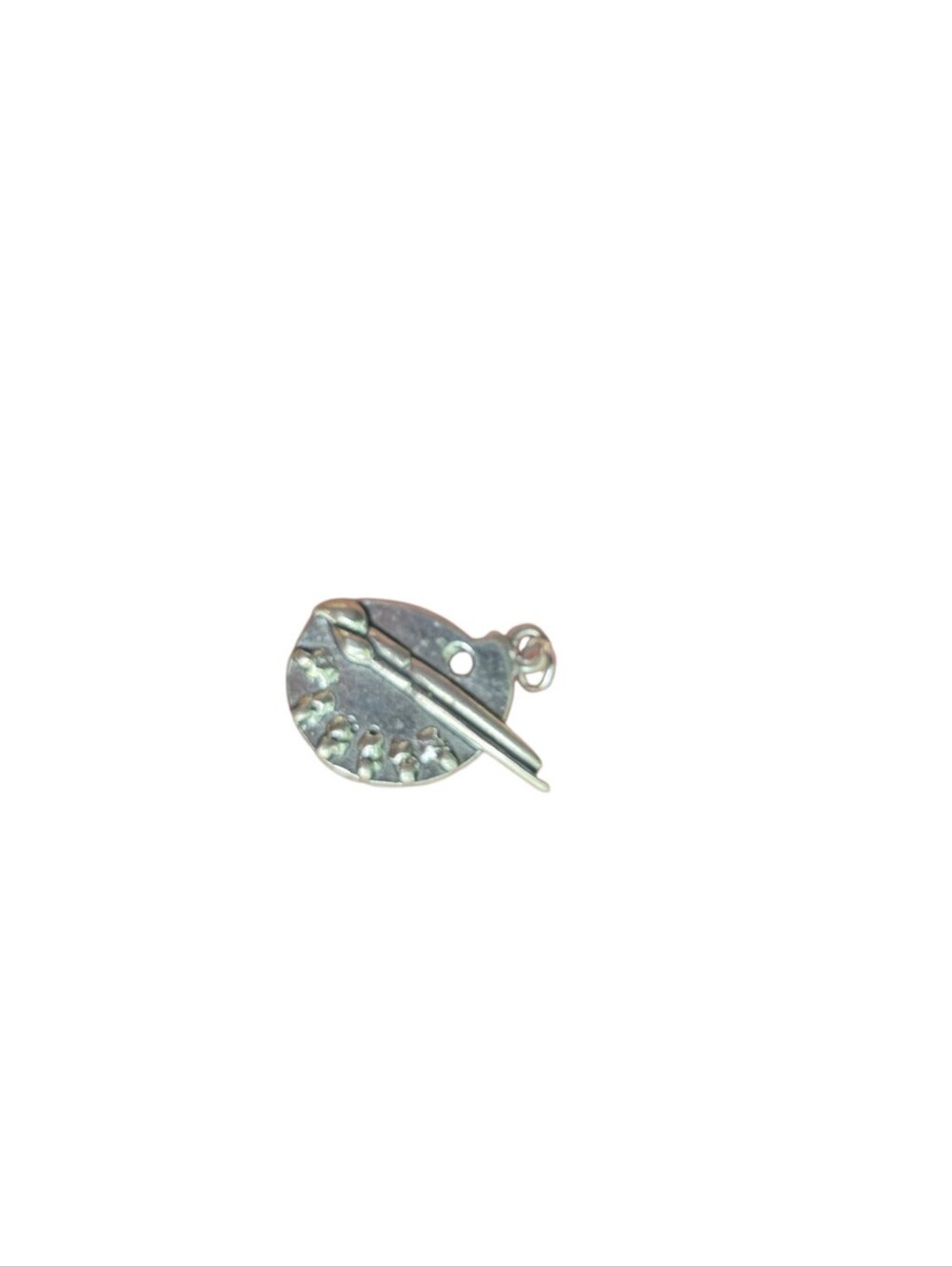 Sterling Silver Artist Palette Charm Pendant - Women's Jewelry